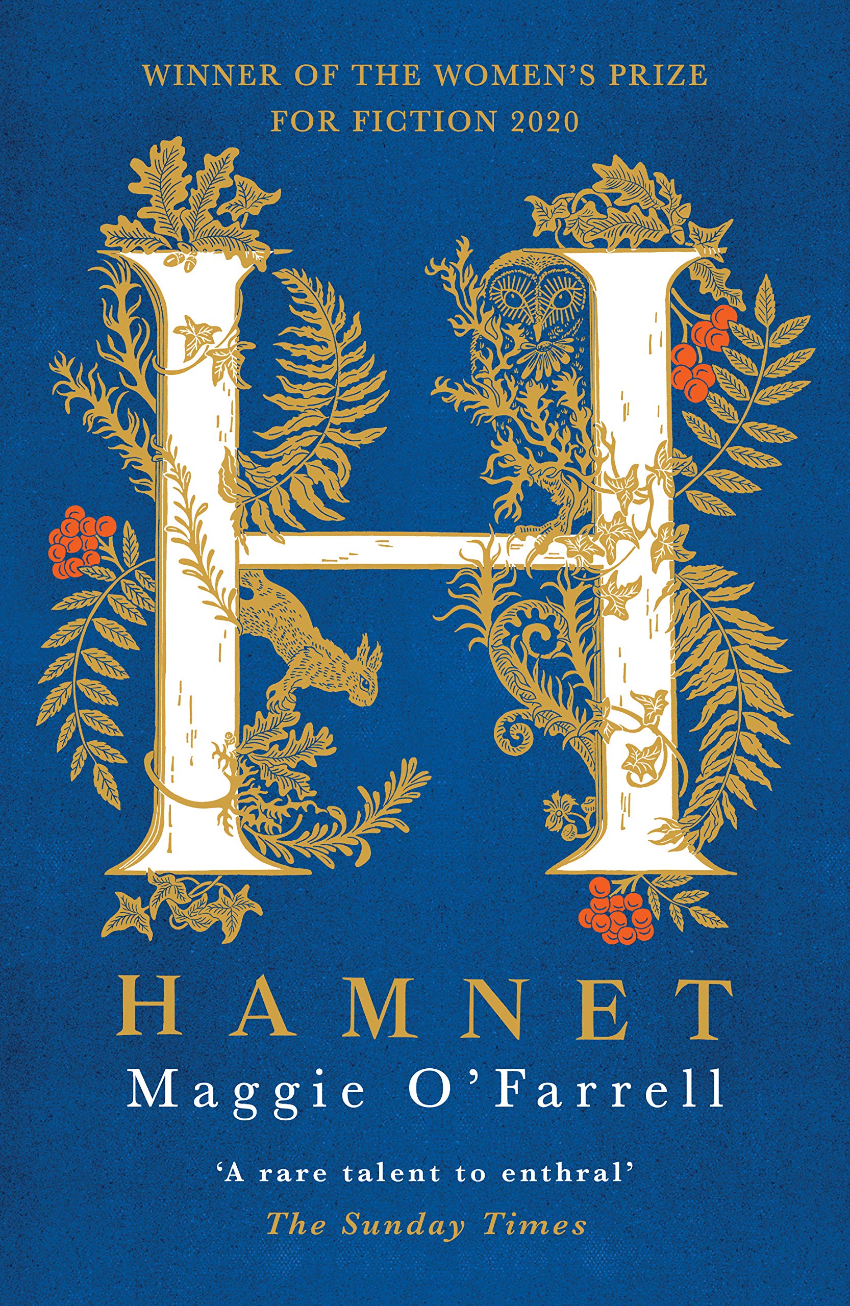 Book cover Hamnet, by Maggie O'Farrell