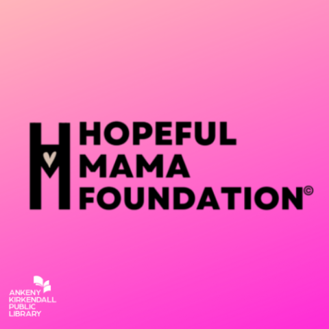 Hopeful Mama Foundation logo with a pink gradient background