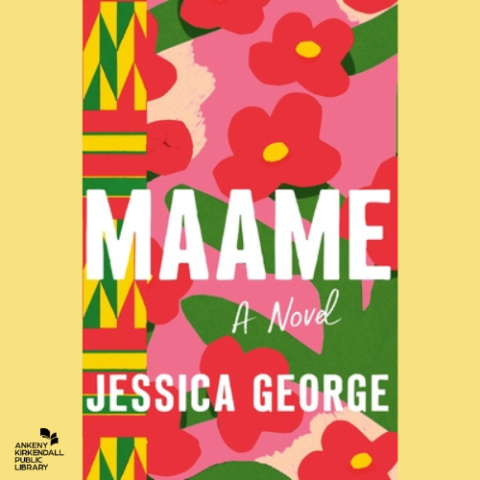 Book cover Maame by Jessica George with a yellow background
