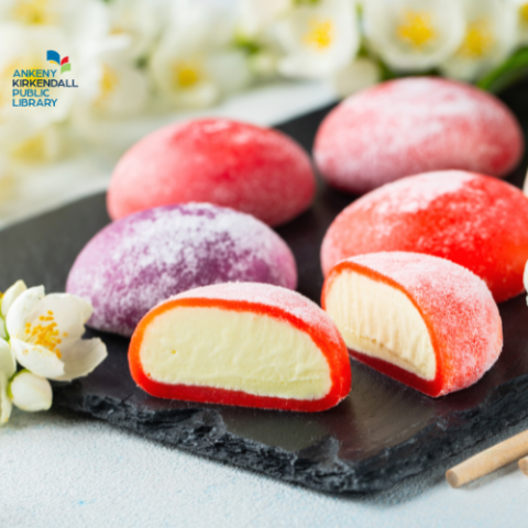 Red and purple mochi 