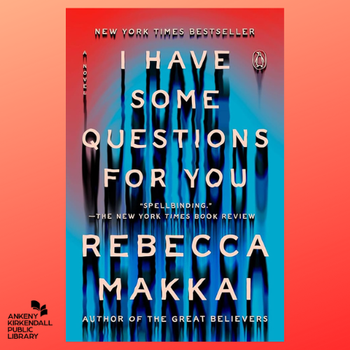 Book cover of I Have Some Questions for You with a red gradient background