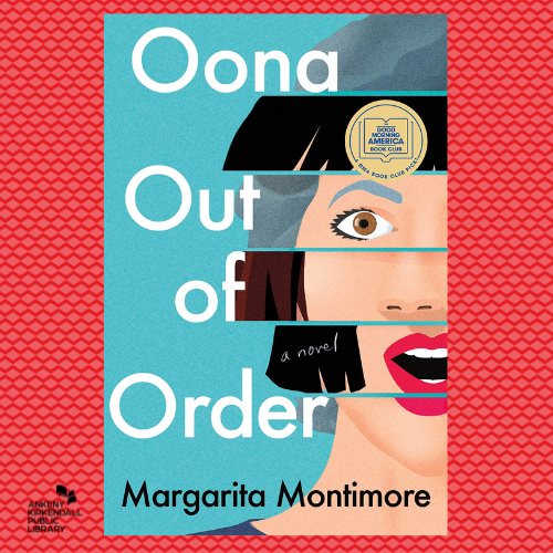 Book cover of Oona Out of Order with a red background